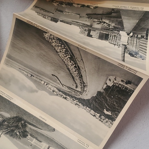 Vintage 1920’s Ricordo Di Napoli Fold-Out Postcard & Map Booklet - Picture 10 of 16